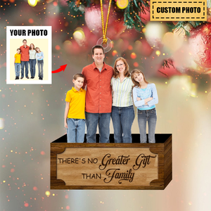 Custom Family From Photo With Name For Family Christmas Ornament -Gifyt For Family