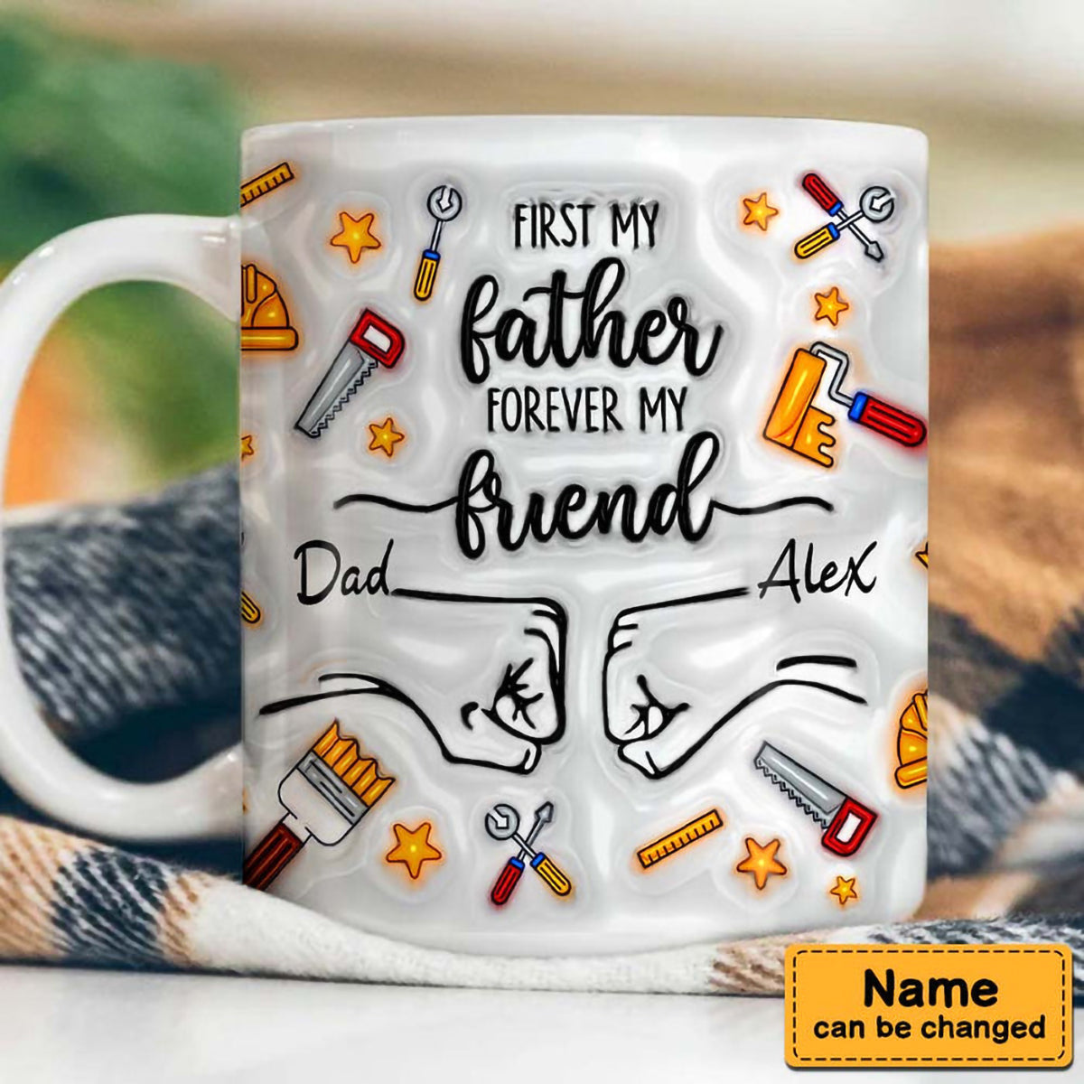 Gift For Dad Grandpa 3D Inflated Effect Mug