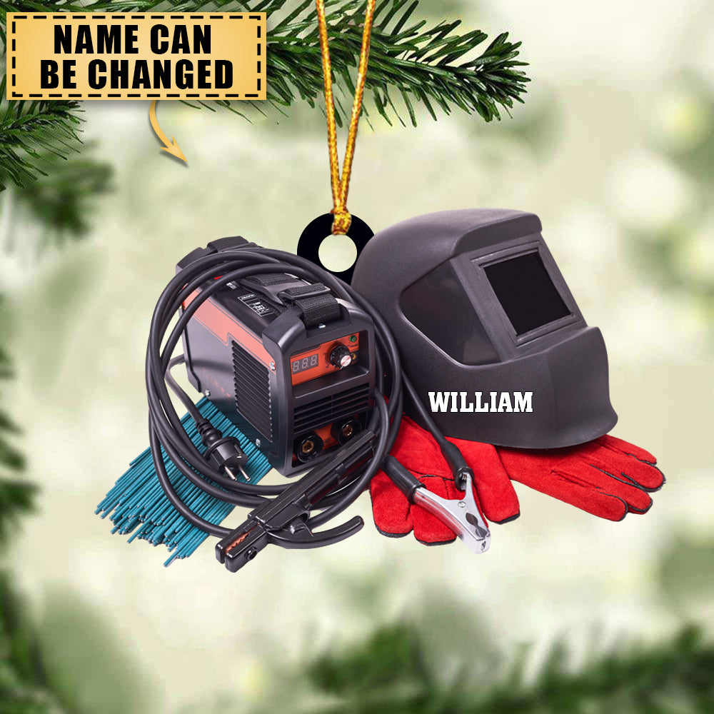 Personalized Welder Equipment-Personalized Acrylic Car / Christmas Ornament