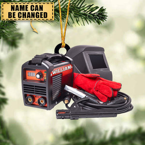 Personalized Welder Equipment-Personalized Acrylic Car / Christmas Ornament