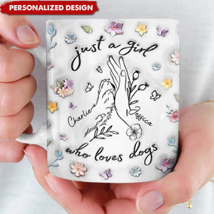Dog Personalized Custom 3D Inflated Effect Printed Mug - Mother's Day, Gift For Pet Owners, Pet Lovers
