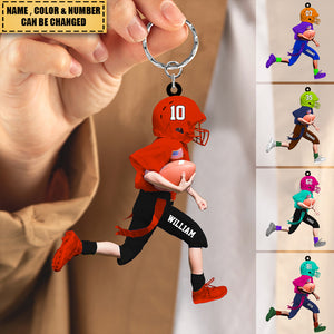 Personalized American Football  Acrylic Keychain-Gift For American Football Lovers