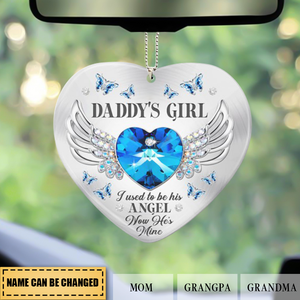 Personalized Memorial Keychain - Whose Girl/Boy Heart Acrylic hanging Ornament
