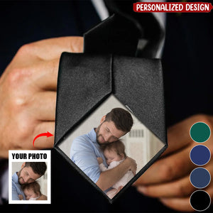 Custom Photo Patch For Ties,Father's day, Anniversary Gift For Dad, For Grandpa, For Him