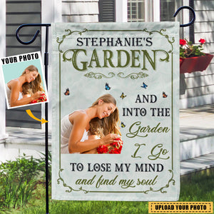 And Into The Garden I Go Gardening - Gift For Gardening Lovers - Personalized Flag