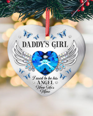Personalized Memorial Christmas Acrylic Ornament - Whose Girl/Boy Heart