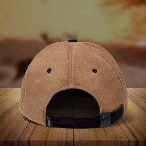 Brown Leather Printed Deer Hunting 3D Hat Personalized Personalized Name Cap - For Hunters