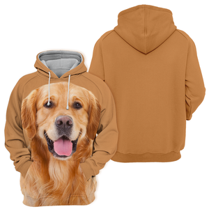 Unisex 3D Graphic Hoodies Animals Dogs Golden Retriever Adorable