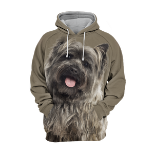 Unisex 3D Graphic Hoodies Animals Dogs Cairn Terrier Grey Smile