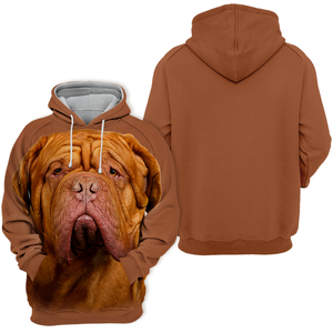 Unisex 3D Graphic Hoodies Animals Dogs Bordeaux Mastiff