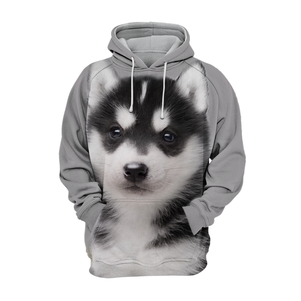 Unisex 3D Graphic Hoodies Animals Dogs Alaskan Husky Puppy Cute