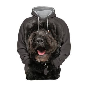 Unisex 3D Graphic Hoodies Animals Dogs Cockapoo Black