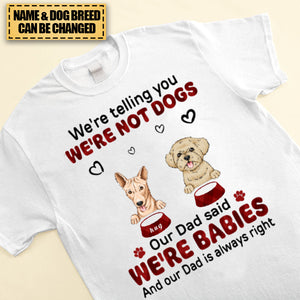 Personalized Shirt ,Loving Gift For Dog Lover, Dog Owner, Dog Mom, Dog Dad