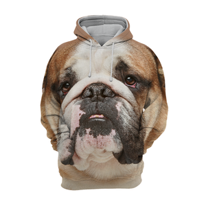 Unisex 3D Graphic Hoodies Animals Dogs English Bulldog / Pitbull