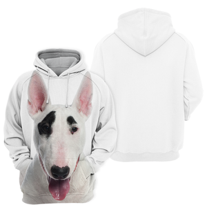 Unisex 3D Graphic Hoodies Animals Dogs Bull Terrier Puppy