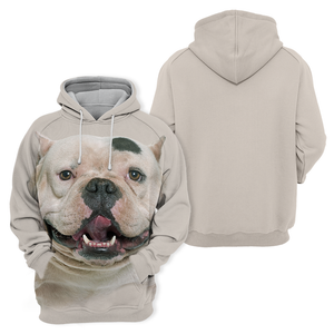 Unisex 3D Graphic Hoodies Animals Dogs American Bully Pitbull Smile