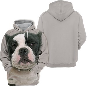 Unisex 3D Graphic Hoodies Animals Dogs American Bully Pitbull