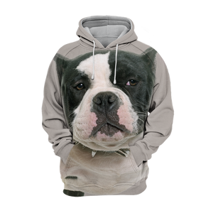 Unisex 3D Graphic Hoodies Animals Dogs American Bully Pitbull