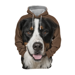 Unisex 3D Graphic Hoodies Animals Dogs Bernese Mountain Adorable