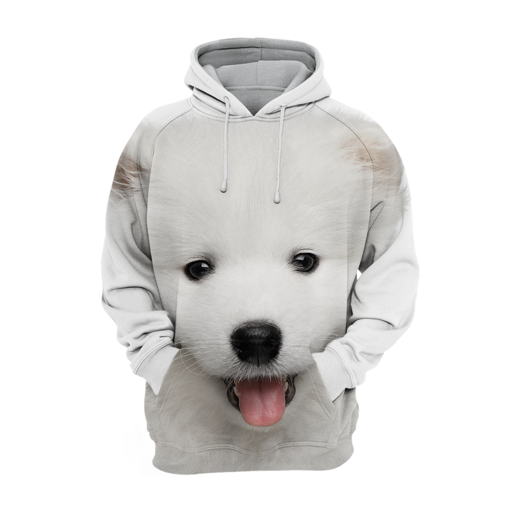 Unisex 3D Graphic Hoodies Animals Dogs Samoyed Puppy Smile