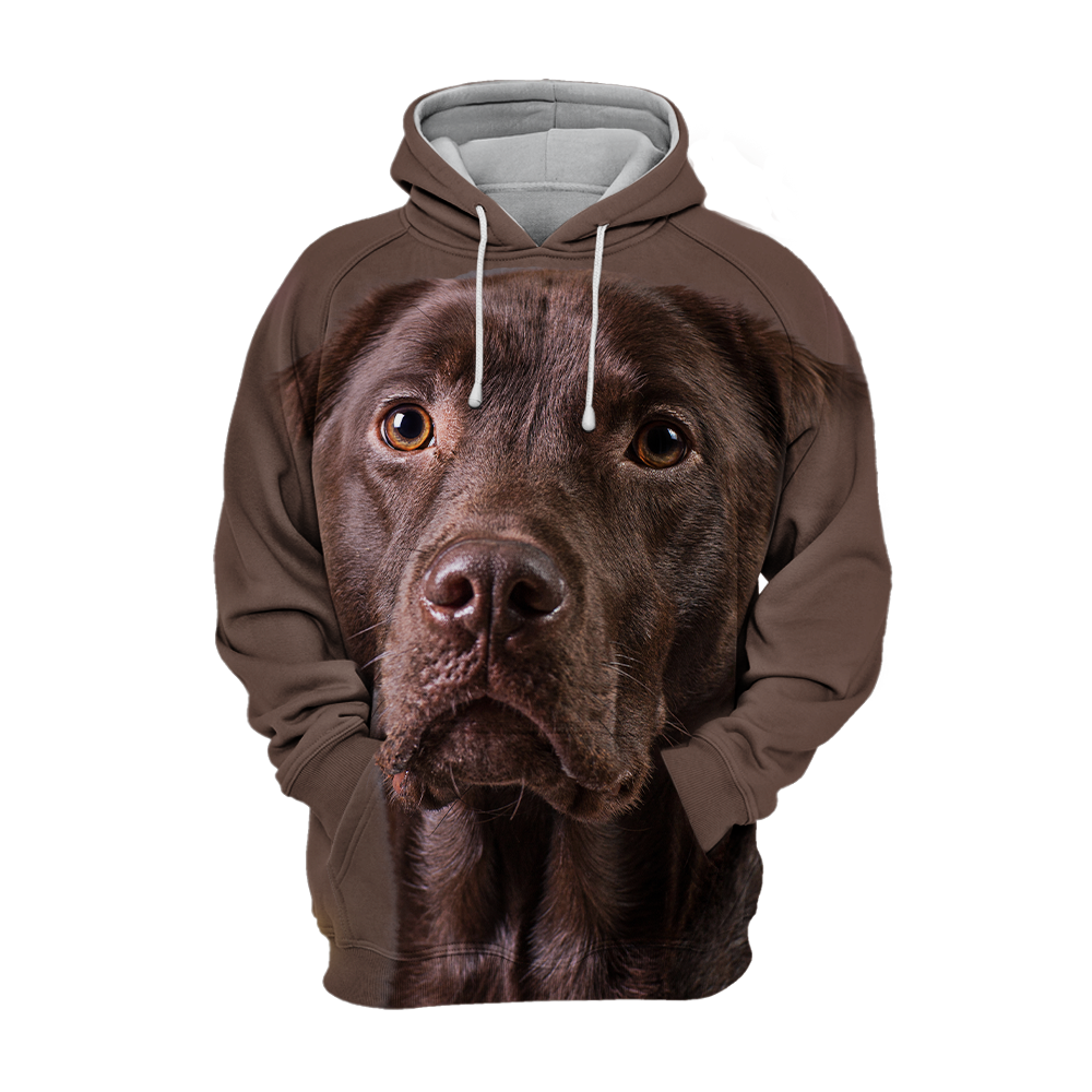Unisex 3D Graphic Hoodies Animals Dogs Labrador Chocolate Quiet