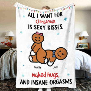 If It's Dirty Kinky Naughty Personalized Christmas Couple Blanket, Christmas Gift