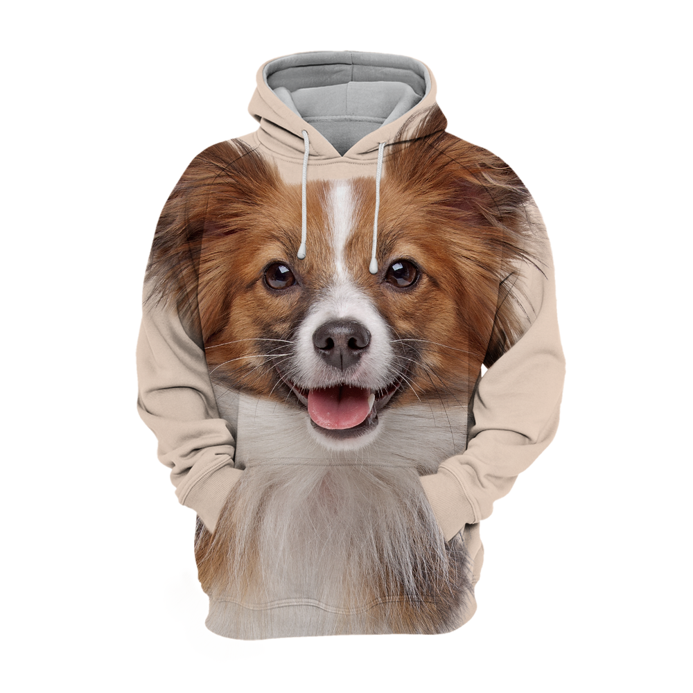 Unisex 3D Graphic Hoodies Animals Dogs Papillon Butterfly