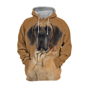 Unisex 3D Graphic Hoodies Animals Dogs Great Dane Brown Quiet