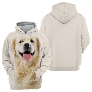 Unisex 3D Graphic Hoodies Animals Dogs Golden Retriever Smile