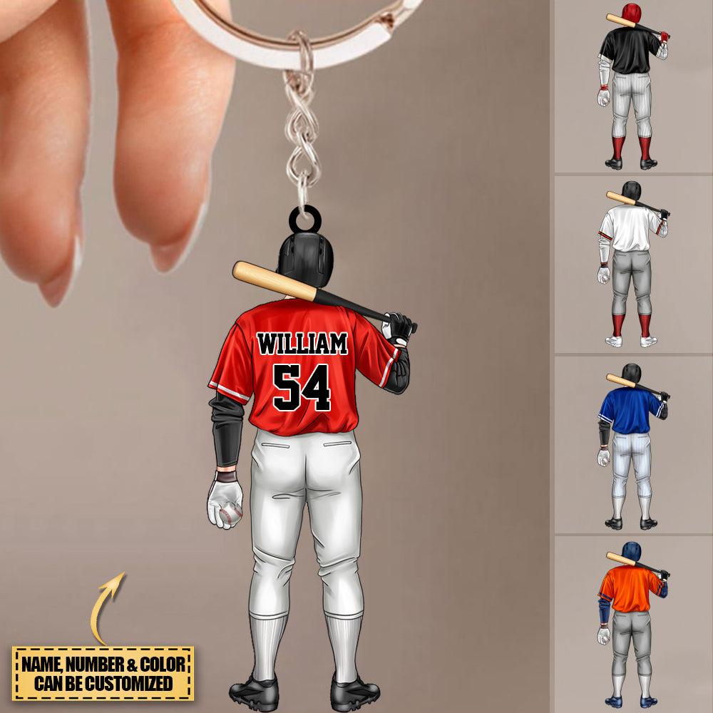 Personalized Gift ，Baseball Lover  Acrylic Keychain
