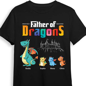 Father Of Dragons Personalized Custom Unisex T-shirt - Father's Day, Birthday Gift For Dad