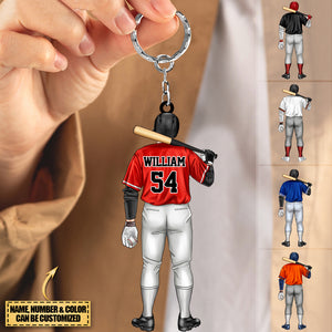 Personalized Gift ，Baseball Lover  Acrylic Keychain