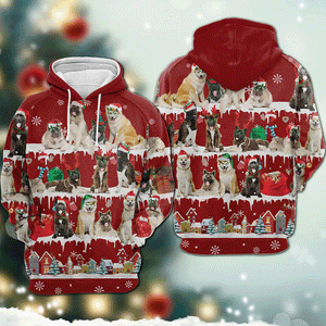 Akita - Snow Christmas - 3D Hoodie