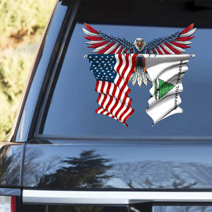 An Appeal to Heaven Flag and United States Car Sticker