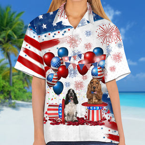 Cocker Spaniel Independence Day Hawaiian Shirt