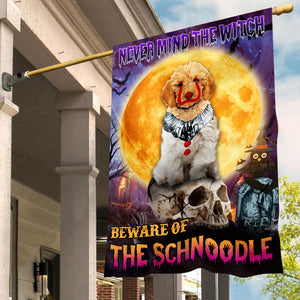 Schnoodle Halloween House Flag