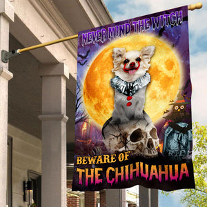 Chihuahua Halloween House Flag