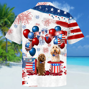 Goldendoodle Independence Day Hawaiian Shirt