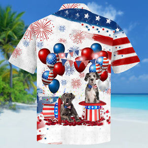 Great Dane  Independence Day Hawaiian Shirt