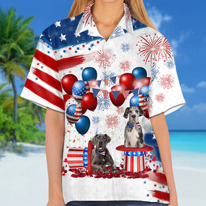 Great Dane  Independence Day Hawaiian Shirt