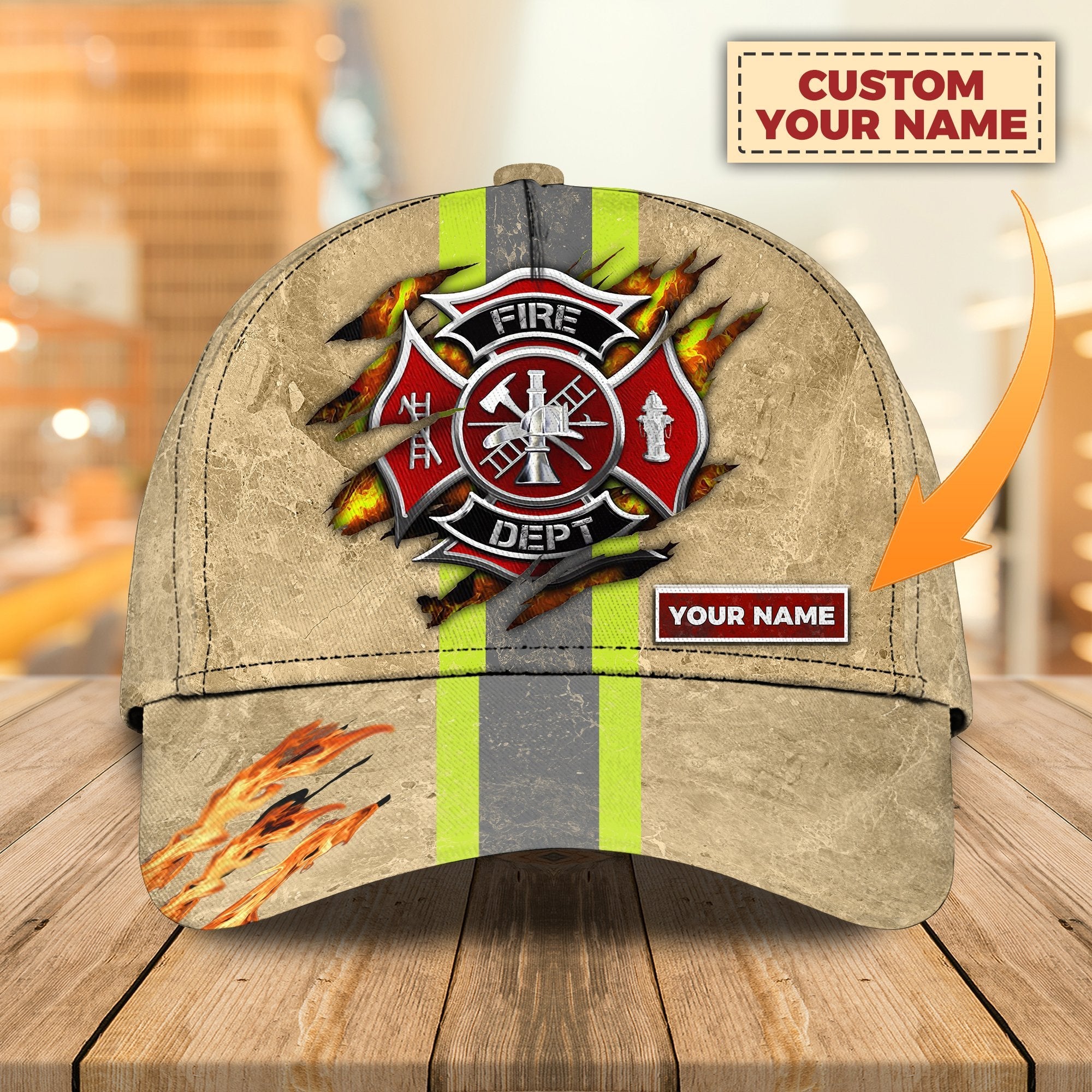 Personalized Firefighter Unisex Cap