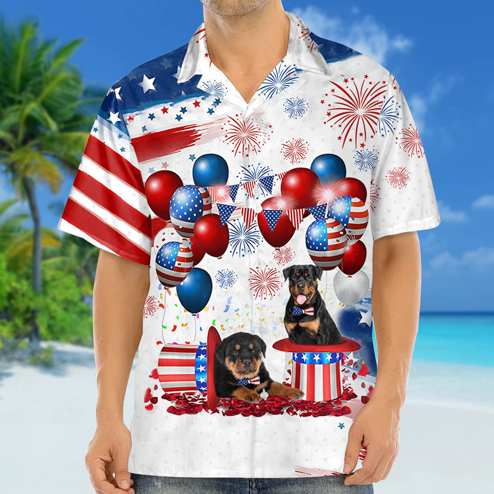 Rottweiler Independence Day Hawaiian Shirt