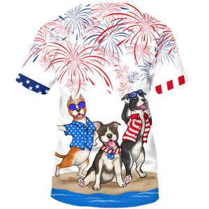 Familleus - American Staffordshire Terrier Shirts - Independence Day Is Coming 0303