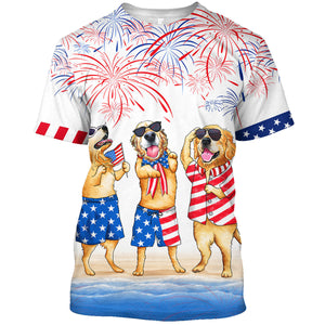 Familleus -Golden Retriever 2- Independence Day Is Coming