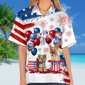 Yorkshire Terrier Independence Day Hawaiian Shirt