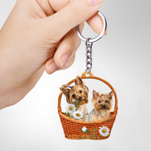 Boston terrier5 God's Present Acrylic Keychain