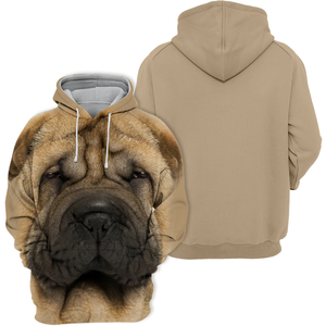 Unisex 3D Graphic Hoodies Animals Dogs Sharpei