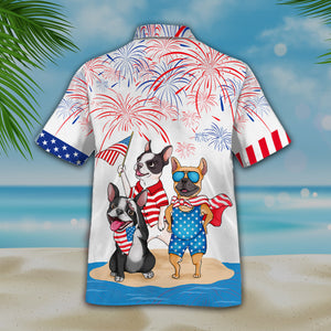 Familleus - French Bulldog Hawaiian Shirt -NQT230522bNTP