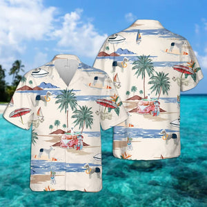 Bedlington Terrier Summer Beach Hawaiian Shirt