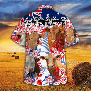 Beefmaster Australia Flag Hawaiian Shirt